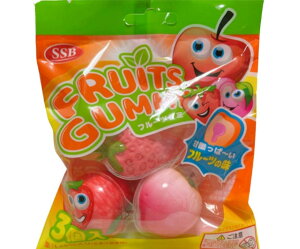 送料無料【fruits gummy】【SSB】エスエスビー フルーツグミ 『3個入り』 　お菓子 プレゼント　ハロウィン バレンタイン ホワイトデー
