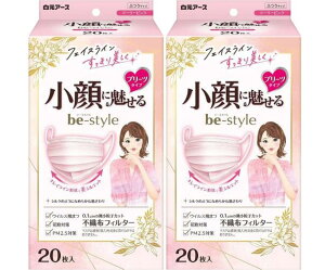 2�Z�b�g�yBOX�E�s���N�z�����A�[�X �r�[�X�^�C�� �v���[�c�^�C�v �h�[���[�s���N 20���� �s�D�z�}�X�N �v���[�c�^�C�v �Ђ���}�X�N �ă}�X�N