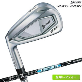 ダンロップ(DUNLOP) スリクソン ZXi5 アイアンセット 6本 レフティ 左利き用【カタログ純正シャフト装着モデル】Diamana ZXi for IRON カーボンシャフト メンズ 番手:5-9、PW フレックス:S ゴルフクラブセット 2024年モデル