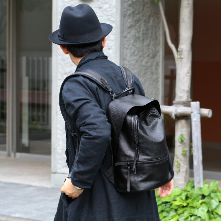 楽天市場 リュック メンズ ブランド 本革 レザー おしゃれ 小さめ バックパック デイパック リュックサック ブラック 黒 黒色 レディース ビジネスバッグ 高級 シンプル 軽量 通勤 通学 鞄 ガレリアント Galleriant 東京ヒマワリ