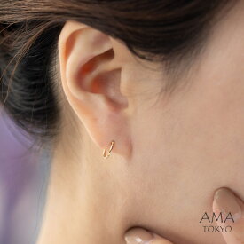 500円OFFクーポン！16日23：59まで！【18K/PT900 フープピアス 1x10mm】フープピアス リングピアス 18K 18金 プラチナ 地金 ピアス中折れ式 18Kポスト プラチナポスト キャッチレス ワンタッチ金属アレルギー対応 ニッケルフリー アクセサリー