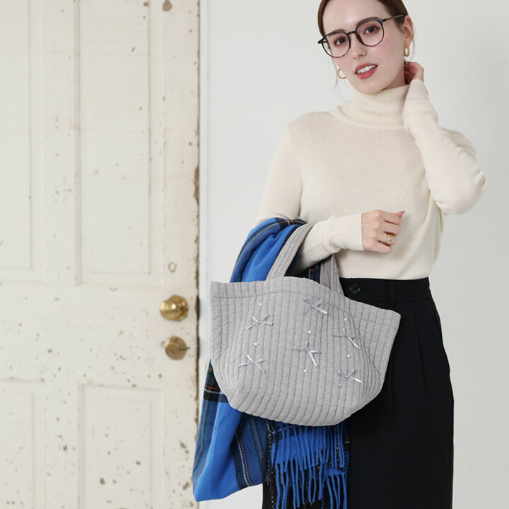 楽天市場】ヌビバッグ リボン パール 舟形トートバッグ【Tote Seryon 