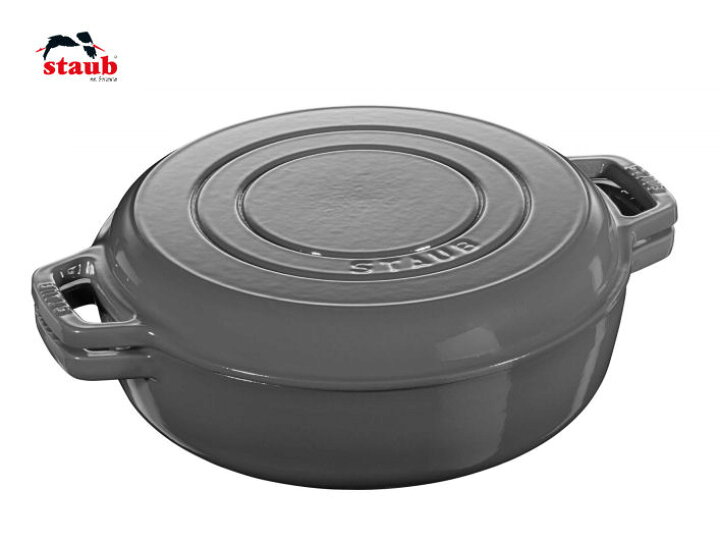 楽天市場】【生涯保証】Staub Sukiyaki & グリルパン 26cm グレー 