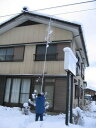 多機能雪降ろし&雪庇落とし&凍雪除去用ヘラセット6M 日本製 角度調節付