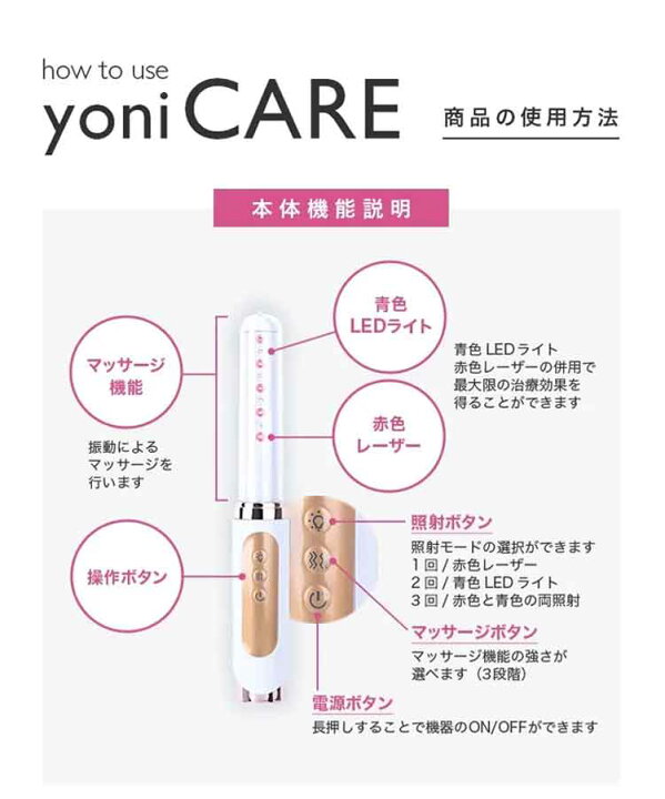 楽天市場】フェムケア yoniCARE ヨニケア 家庭用腟ケア器 豪華特典付き 