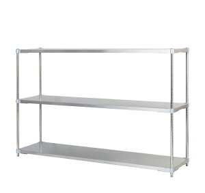 【SUS304採用】ステンレスラック 3段 ラック 奥行460mm 高さ1200mm 幅60mm お客様組立 棚 収納 厨房 病院 ガレージ 学校 シェルフ