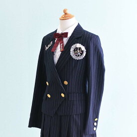 【レンタル】子供服 フォーマル レンタル 女の子【FG0053】【160】【紺/ストライプ】【hiromichi nakano】女の子 子供 スーツ レンタル/入学式/卒業式/卒園式/七五三/お呼ばれ/結婚式/冠婚葬祭/お受験服/激安/格安