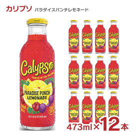 【4/24 20:00～4/27 9:59店舗内3倍P】レモネード カリプソ パラダイスパンチレモネード 473ml 12本 送料無料 取り寄せ品