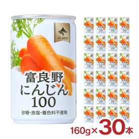 にんじん ジュース JAふらの 富良野にんじん100 160g 30本 人参 ニンジン ドリンク 国産 送料無料
