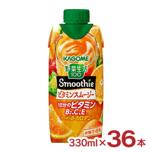 JS X[W[ ؐ100 Smoothie r^~X[W[ 330ml 36{ KAGOME 