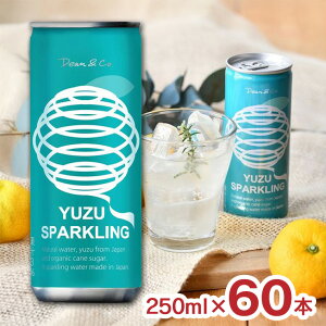 W[X 䂸 Y_ DeanCo.YUZU SPARKLING 䂸Xp[NO 250ml 60{ 2P[X fB[AhR[ Y_  Mq mAR[ }JC 