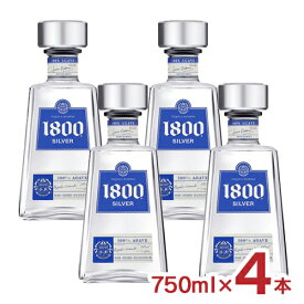 テキーラ クエルボ 1800 シルバー 750ml 4本 家飲み パーティー メキシコ アサヒビール 送料無料