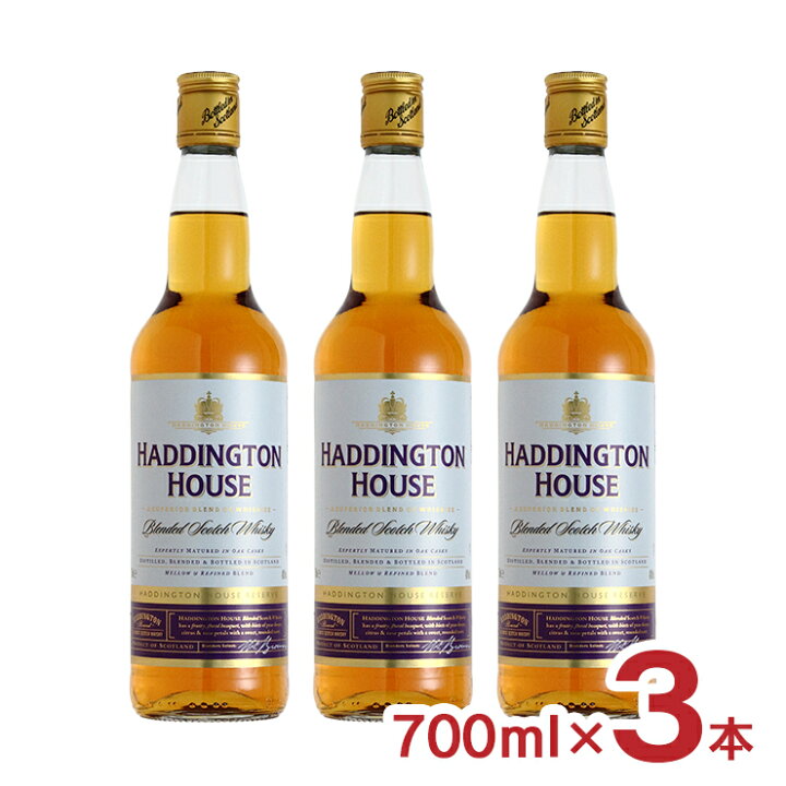 楽天市場】ウイスキー スコッチ ハディントン ハウス スコッチ 700ml 3  