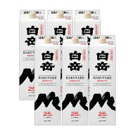 焼酎 本格焼酎 白岳 パック 1800ml 6本 25度 米焼酎 紙パック HAKUTAKE お湯割り 水割り 熊本 高橋酒造 …