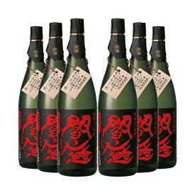 老松酒造 麦焼酎 黒閻魔 (黒麹仕込) 25度 1800ml 6本 むぎ 麦 焼酎 取り寄せ品 送料無料