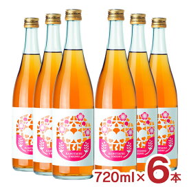 梅酒 純米酒仕込 梅酒 720ml 6本 甘口 瓶 賀茂鶴酒造 広島 送料無料