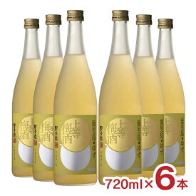 【5/9 20:00〜5/16 1:59 エントリーでP5倍】梅酒 本坊酒造 上等梅酒 ゆず 720ml 6本 梅酒 フルーティ 爽やか リキュール ギフト 送料無料