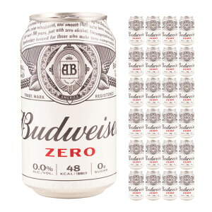 ノンアルコール ビール バドワイザー ゼロ 缶 350ml×24本(1ケース) 送料無料 ノンアル ノンアルビール 取り寄せ品