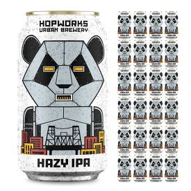 アメリカン ビール ロボットパンダヘイジーIPA ホップワークス 355ml 24本 缶 蝦夷麦酒 えぞビール 送料無料 取り寄せ品