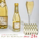 ノンアルコール スパークリングワイン 本格 デュク・ドゥ・モンターニュ・ミニ 200ml 24本 1ケース 湘南貿易 送料無料