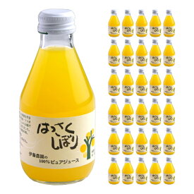 和歌山産 果汁飲料 100％ピュアジュース はっさくしぼり 180ml 30本 伊藤農園 送料無料 取り寄せ品
