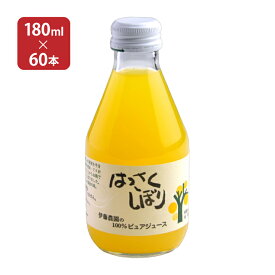 和歌山産 果汁飲料 100％ピュアジュース はっさくしぼり 180ml 60本 伊藤農園 送料無料 取り寄せ品