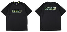 ハンドボール tシャツ スパッツィオ メンズ レディース 半袖 プラクティスシャツ VG0063 黒 ハンドボールウェア 練習着 ハンドボールTシャツ