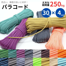 【セール最終日！ポイント5倍以上！】 【NHKあさイチで紹介】　パラコード 4mm x 30m 7芯 "作品の仕上がりが違ってくると評判の限定オリジナルカラー" 和の色合い 便利なチャック付パック入り パラシュートコード ロープ PARACORD