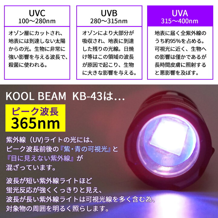 ブラックライト LED 紫外線 小型 レジン UV ネイル 365nm