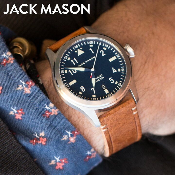 楽天市場】jack mason 腕時計 メンズ JACK MASON AVIATION JM-A101-004 
