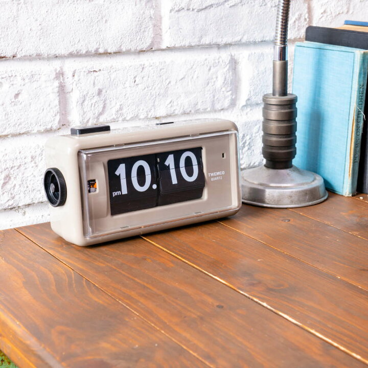 楽天市場】パタパタ 時計 TWEMCO DESK TOP ALARM CLOCK AL-30GYB 