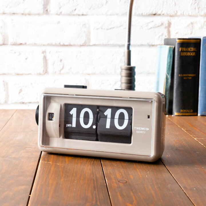 楽天市場】パタパタ 時計 TWEMCO DESK TOP ALARM CLOCK AL-30GYB 