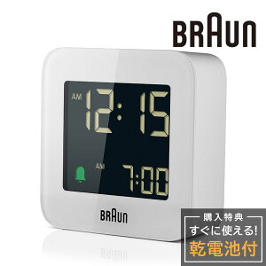 fW^NbN uE uv BRAUN Digital Alarm Clock BC08W fW^ A[ Cg ㎞v ڊo܂v NbN uh v Xk[Y É NH[c CeA e[uNb