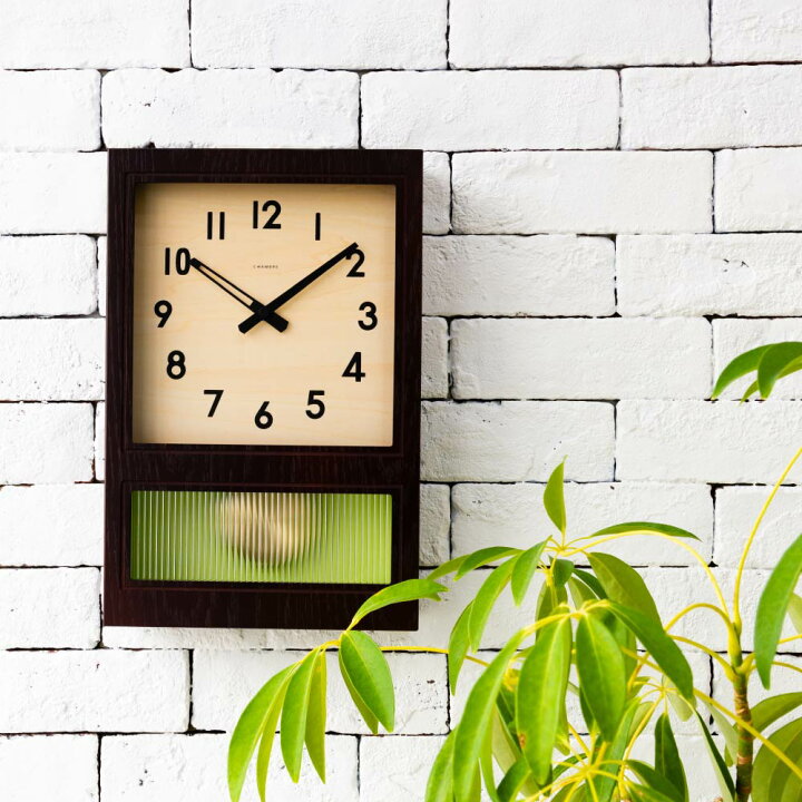 楽天市場】シャンブル CHAMBRE FROSTED PENDULUM CLOCK DARK BROWN CH 
