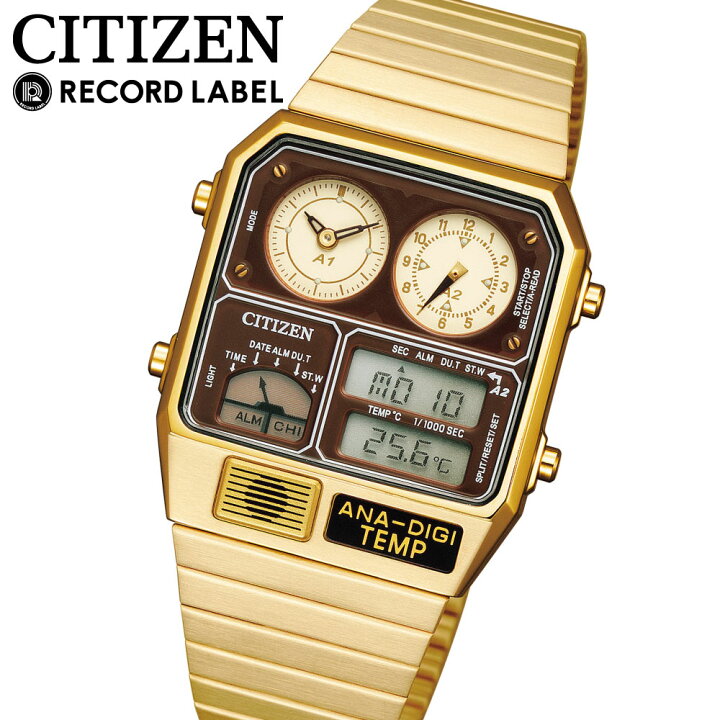 楽天市場 シチズン アナデジ シチズン アナデジ テンプ 腕時計 メンズ Citizen Record Label Ana Digi Temp Jg2103 72x シチズン レコードレベル シチズン 腕時計 クロノグラフ アラーム ブランド 時計 レトロ アナログ デジタル メンズ レディース 復刻モデル 日付