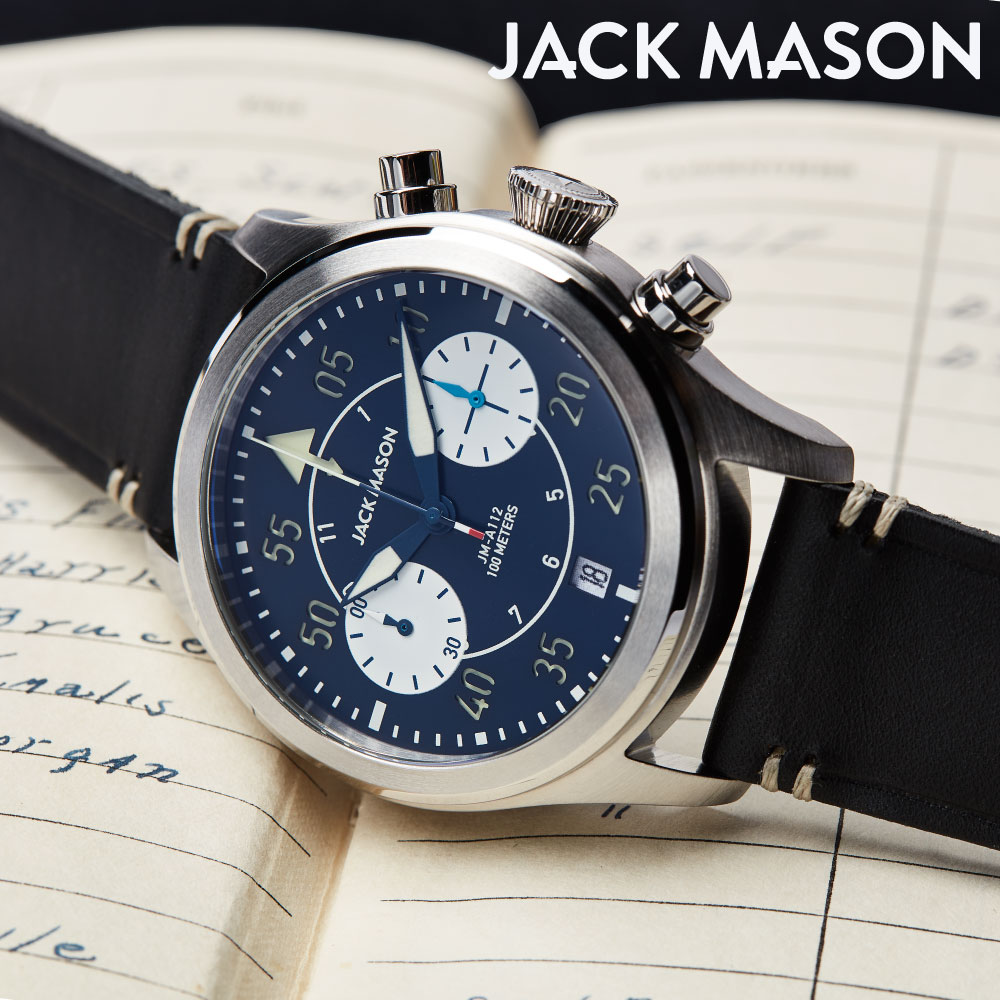 楽天市場】jack mason 腕時計 メンズ JACK MASON AVIATION JM-A112-001