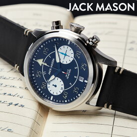 jack mason 腕時計 メンズ JACK MASON AVIATION JM-A112-001 ジャックメイソン アヴィエーション レザーベルト 革腕時計 革ベルト アナログ ラウンド メンズ ブランド 時計 42mm 蓄光 夜光 カレンダー 日付 ギフト 男性 正規品
