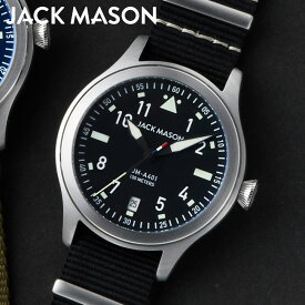 jack mason 腕時計 メンズ JACK MASON AVIATION JM-A401-001 ジャックメイソン アヴィエーション NATO ナイロンベルト 日本限定 メンズ 時計 38mm 蓄光 夜光 ミリタリーウォッチ 日付 ギフト 男性 正規品 アナログ クォーツ