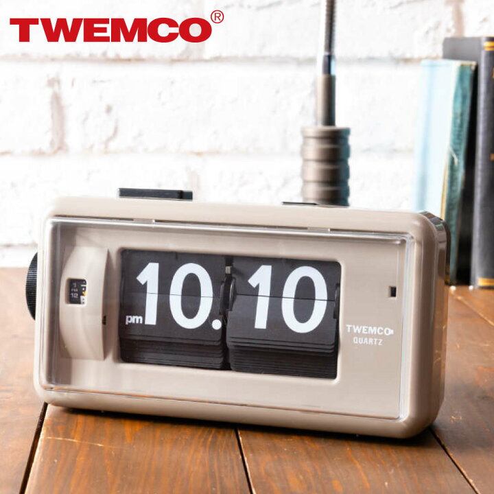 楽天市場】パタパタ 時計 TWEMCO DESK TOP ALARM CLOCK AL-30GYB  