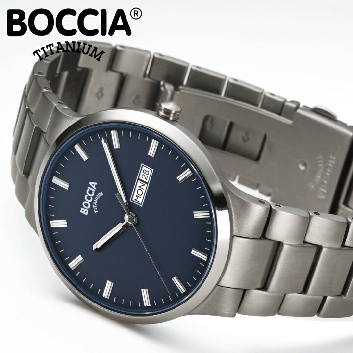 楽天市場】ボッチア 腕時計 BOCCIA TITANIUM Classic Collection 3649 