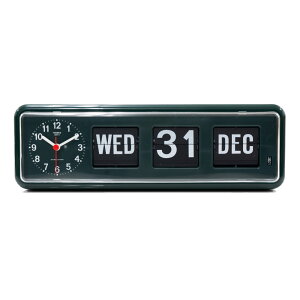 トゥエンコ 置き時計 TWEMCO DIGITAL CALENDER BQ-38GR グリーン ドイツ製 おうち時間 インテリア パタパタ式カレンダー 月日 時計 アナログ時計 アナログクロック レトロ インテリア おしゃれ 置時計