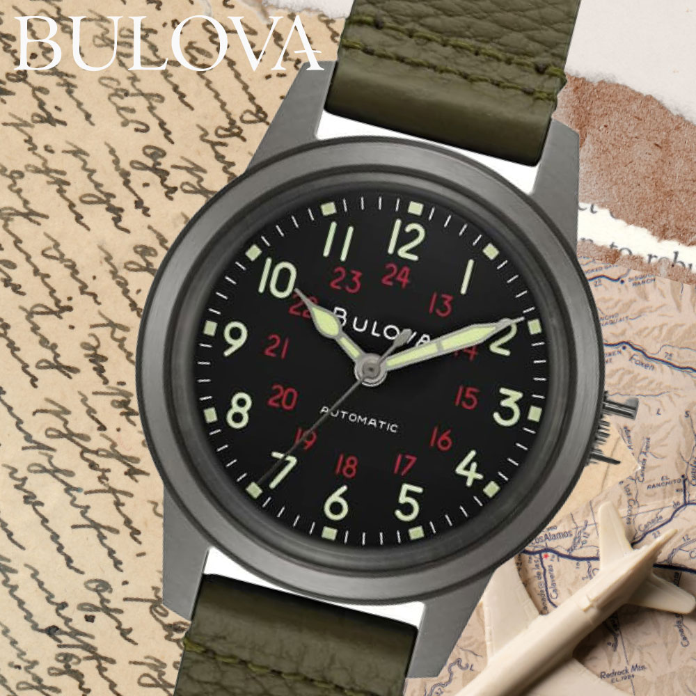 楽天市場】BULOVA 腕時計 BULOVA Military 98A255 ブローバ ミリタリー