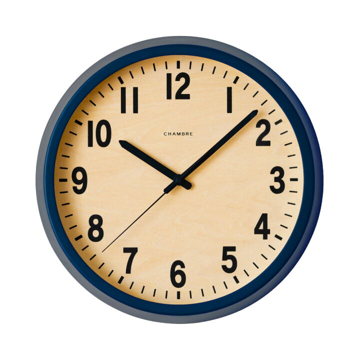 楽天市場】シャンブル 壁掛け時計 CHAMBRE PUBLIC CLOCK NAVY CH 