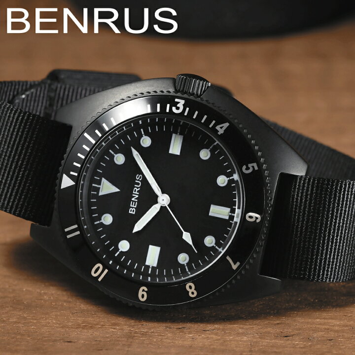 楽天市場】ベンラス ミリタリーウォッチ 腕時計 メンズ BENRUS TYPE-1 