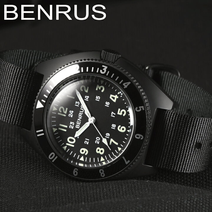 楽天市場】ベンラス ミリタリーウォッチ 腕時計 メンズ BENRUS TYPE-2 