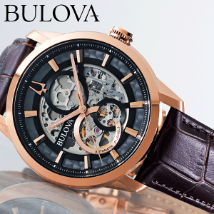 �u���[�o �r���v �����Y �������� BULOVA Classic 97A169 �u���[�o �N���V�b�N �I�[�g�}�E�H�b�` �@�B�� ���J�j�J�� ���U�[�x���g �v�x���g �X�P���g�� �I�[�v���n�[�g 42mm �h�� �V�[�X���[�o�b�N 