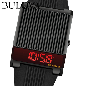 ブローバ 腕時計 BULOVA Archives Series Computron 98C135 ブローバ アーカイブシリーズ 腕時計 メンズ デジタルウォッチ ステンレス メタル Computron コンピュートロン LED デジタル 31mm クォーツ ギフト 男性 時計 ブラック レトロ スクエア型 ブランド 時計