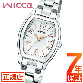 ＼10%OFFクーポン！／6月1日より～★シチズン ウィッカ シチズン ソーラーテック 腕時計 レディース CITIZEN wicca KH8-713-11 エコドライブ シチズン ソーラーウォッチ スクエア型 トノー型 24mm ソーラー充電 ステンレス メタル 小ぶり 華奢 電池交換不要