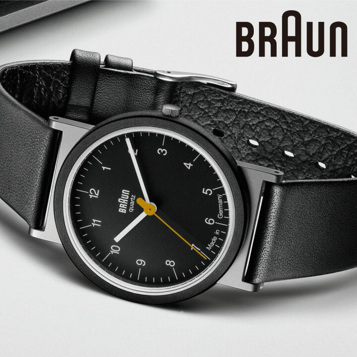 楽天市場】ブラウン 腕時計 BRAUN Watch BLACK LEATHER AW10 腕時計 