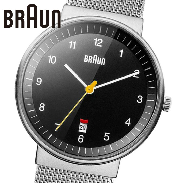 楽天市場】BRAUN 腕時計 BRAUN WATCH BLACK×SILVER MESH BN0032BKSLMHG 
